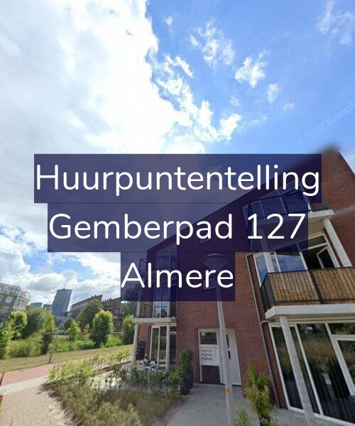 Foto gevel Huurpuntentelling voor Gemberpad 127, Almere