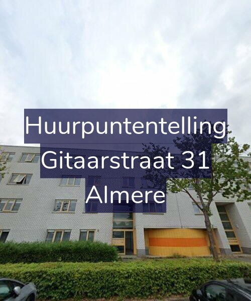 Foto gevel Huurpuntentelling voor Gitaarstraat 31, Almere