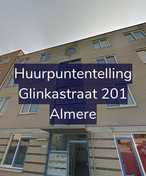 Foto gevel Huurpuntentelling voor Glinkastraat 201, Almere