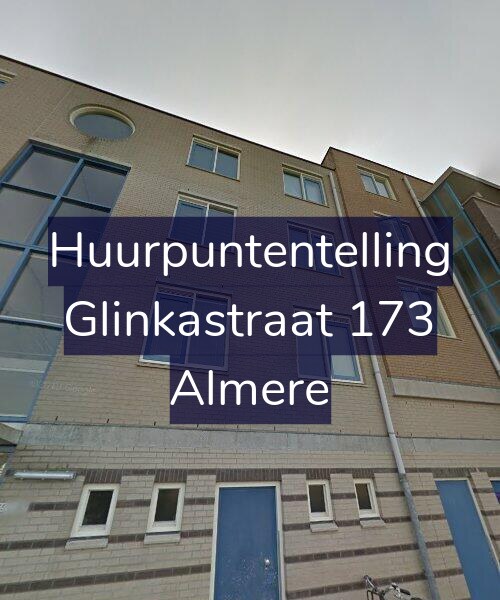 Foto gevel Huurpuntentelling voor Glinkastraat 173, Almere