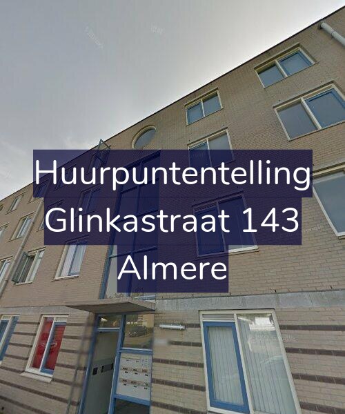 Foto gevel Huurpuntentelling voor Glinkastraat 143, Almere