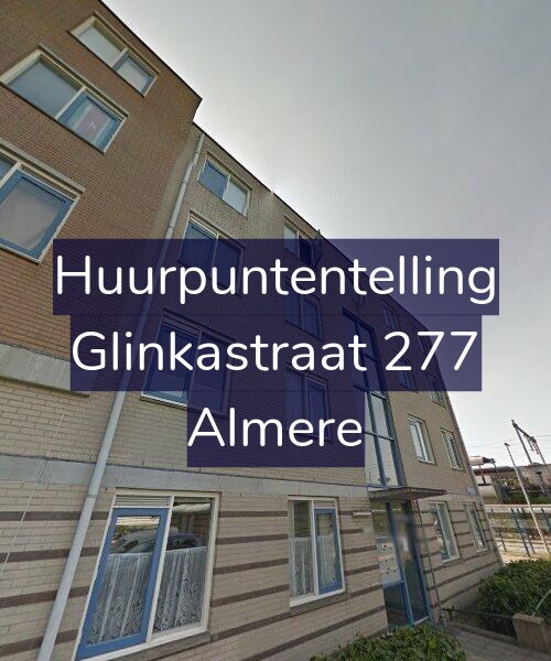 Foto gevel Huurpuntentelling voor Glinkastraat 277, Almere