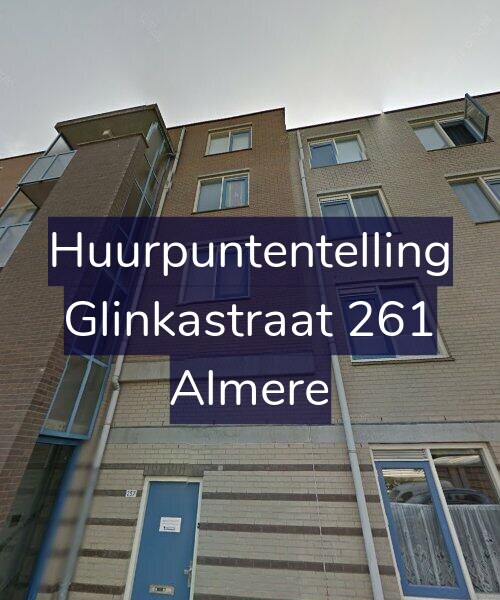 Foto gevel Huurpuntentelling voor Glinkastraat 261, Almere