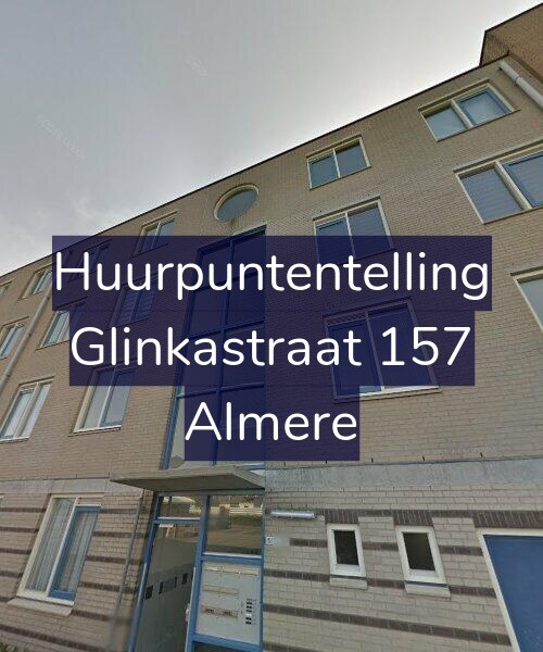 Foto gevel Huurpuntentelling voor Glinkastraat 157, Almere