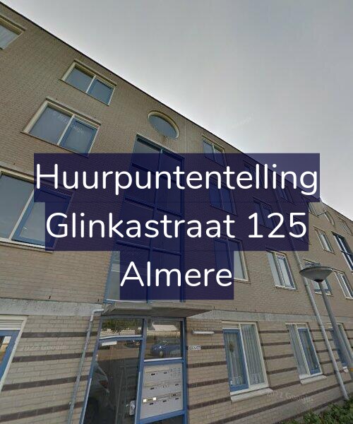Foto gevel Huurpuntentelling voor Glinkastraat 125, Almere
