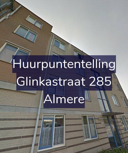 Foto gevel Huurpuntentelling voor Glinkastraat 285, Almere