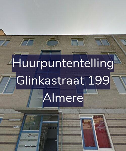 Foto gevel Huurpuntentelling voor Glinkastraat 199, Almere