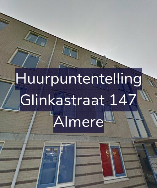Foto gevel Huurpuntentelling voor Glinkastraat 147, Almere