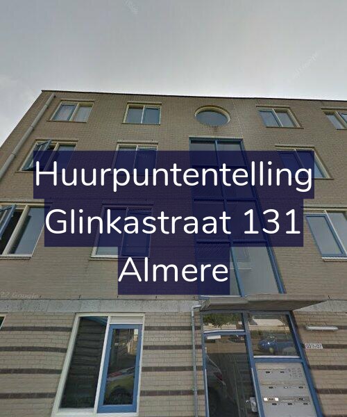 Foto gevel Huurpuntentelling voor Glinkastraat 131, Almere