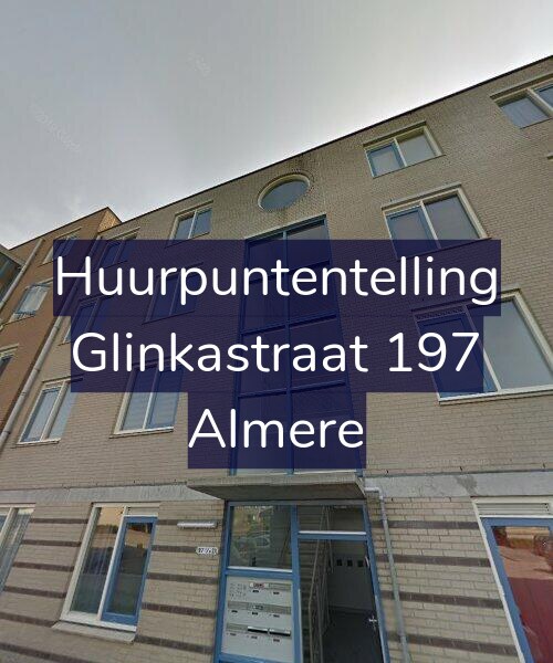 Foto gevel Huurpuntentelling voor Glinkastraat 197, Almere