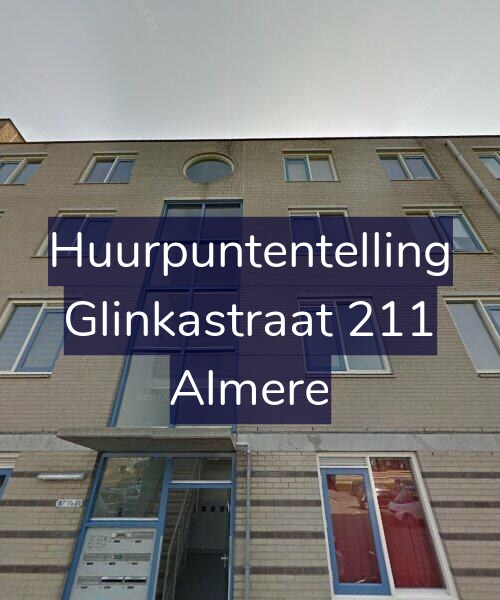 Foto gevel Huurpuntentelling voor Glinkastraat 211, Almere
