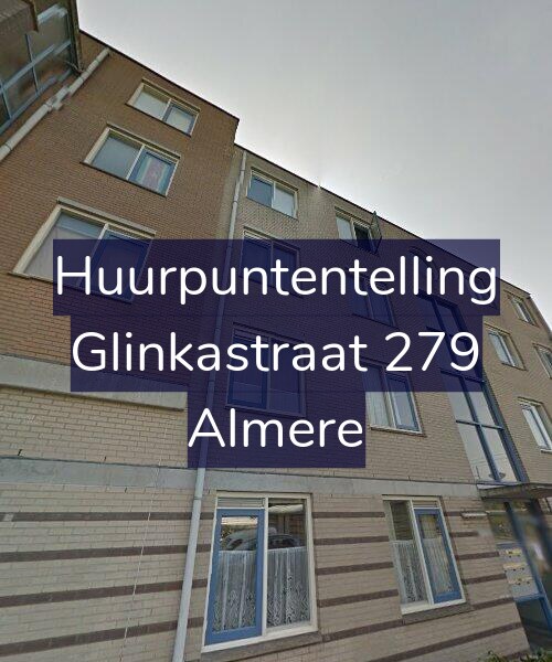 Foto gevel Huurpuntentelling voor Glinkastraat 279, Almere