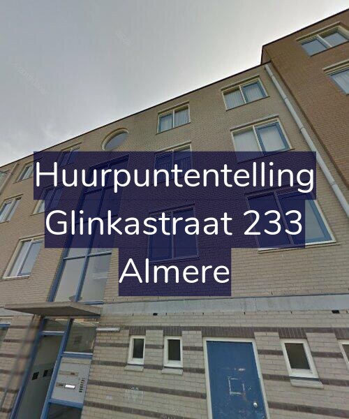 Foto gevel Huurpuntentelling voor Glinkastraat 233, Almere