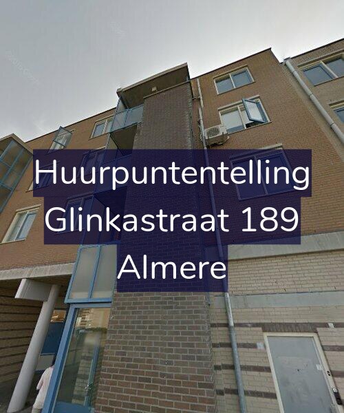 Foto gevel Huurpuntentelling voor Glinkastraat 189, Almere