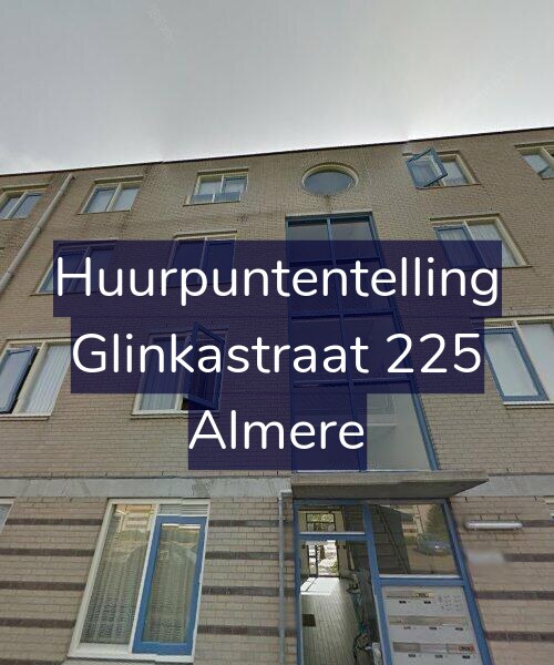 Foto gevel Huurpuntentelling voor Glinkastraat 225, Almere