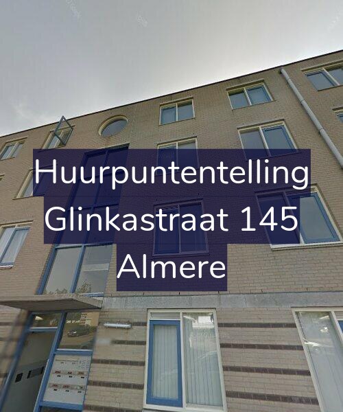 Foto gevel Huurpuntentelling voor Glinkastraat 145, Almere