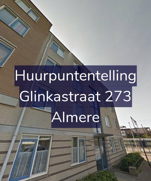 Foto gevel Huurpuntentelling voor Glinkastraat 273, Almere