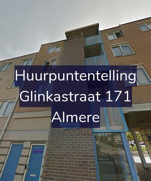 Foto gevel Huurpuntentelling voor Glinkastraat 171, Almere