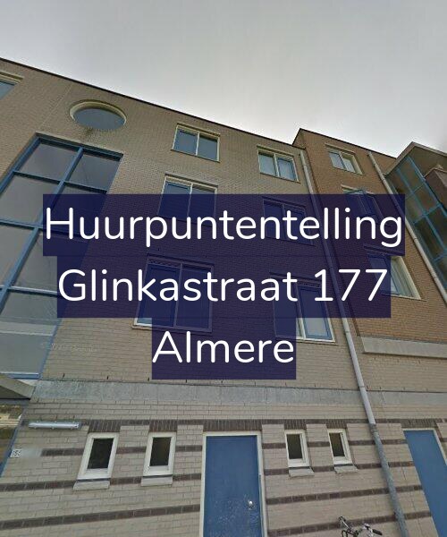 Foto gevel Huurpuntentelling voor Glinkastraat 177, Almere
