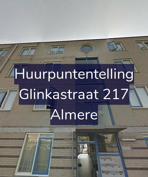 Foto gevel Huurpuntentelling voor Glinkastraat 217, Almere
