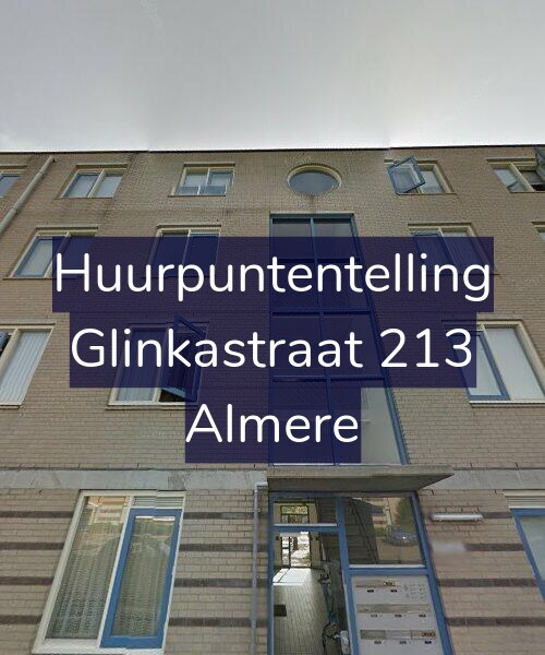 Foto gevel Huurpuntentelling voor Glinkastraat 213, Almere