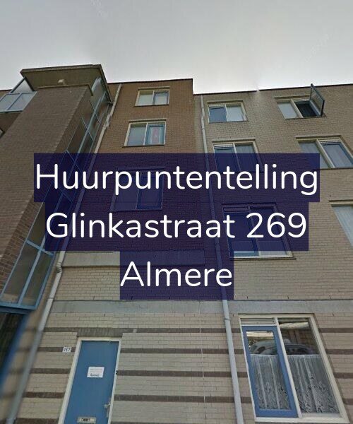 Foto gevel Huurpuntentelling voor Glinkastraat 269, Almere