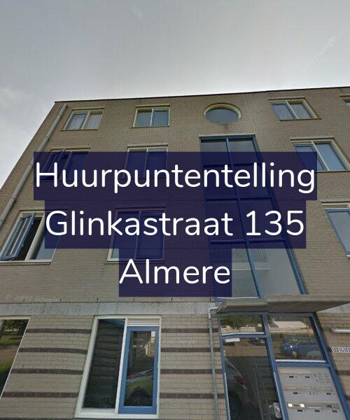 Foto gevel Huurpuntentelling voor Glinkastraat 135, Almere