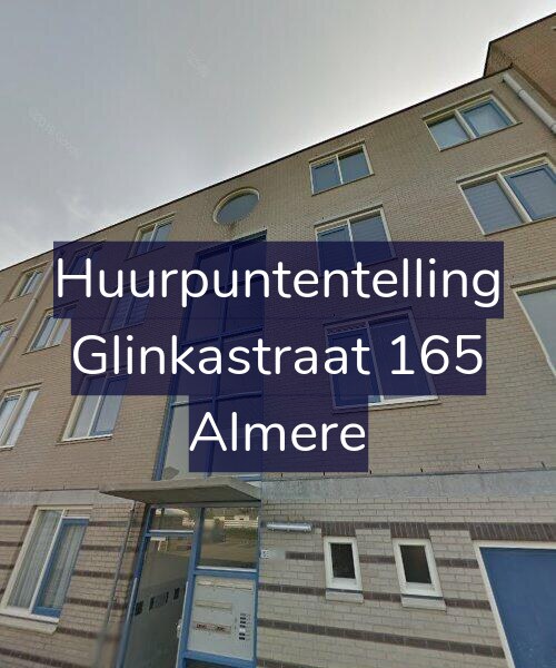 Foto gevel Huurpuntentelling voor Glinkastraat 165, Almere