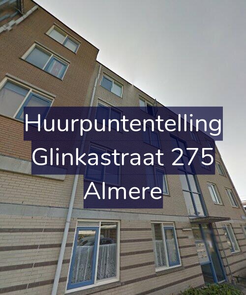 Foto gevel Huurpuntentelling voor Glinkastraat 275, Almere