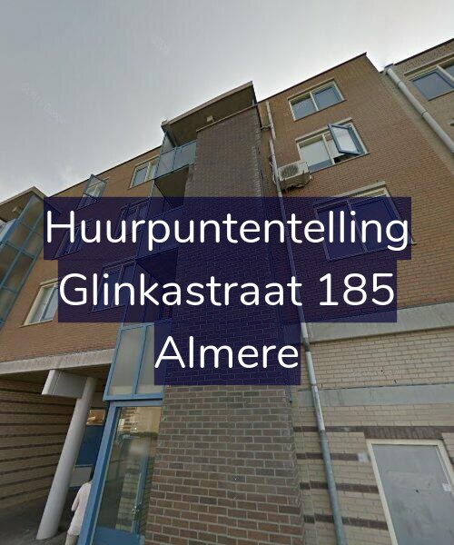 Foto gevel Huurpuntentelling voor Glinkastraat 185, Almere