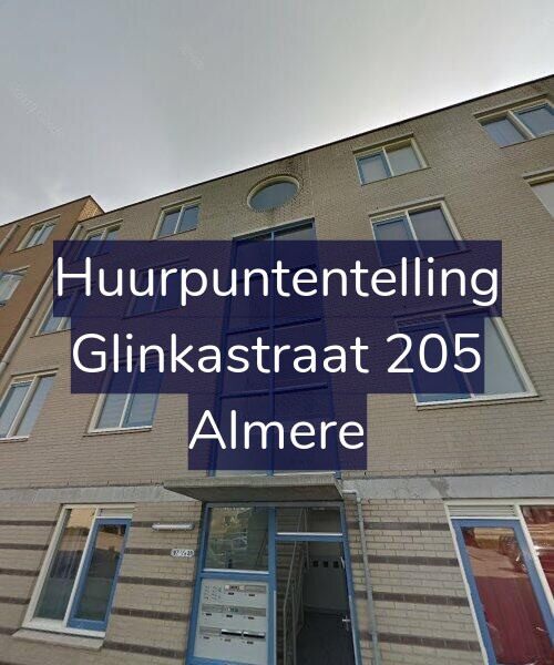 Foto gevel Huurpuntentelling voor Glinkastraat 205, Almere