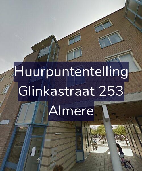 Foto gevel Huurpuntentelling voor Glinkastraat 253, Almere