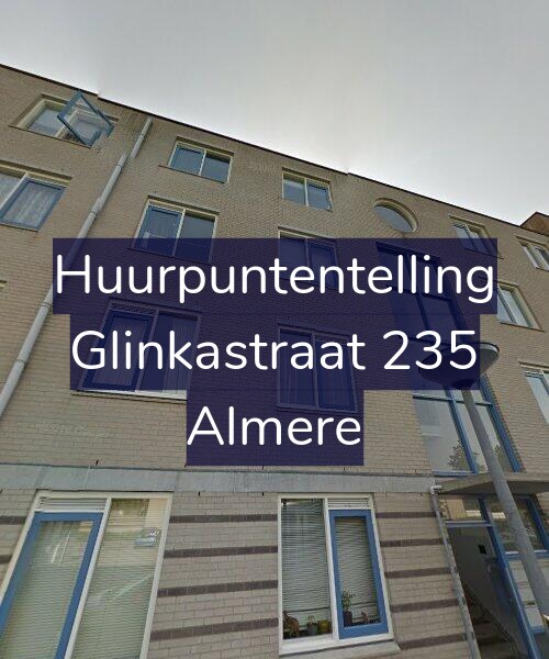 Foto gevel Huurpuntentelling voor Glinkastraat 235, Almere