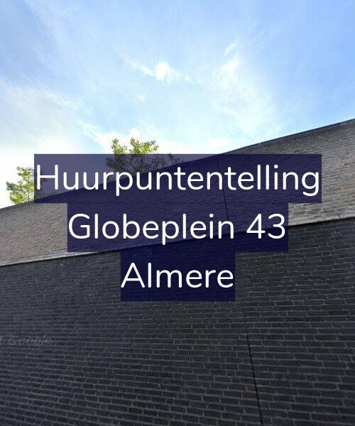 Foto gevel Huurpuntentelling voor Globeplein 43, Almere