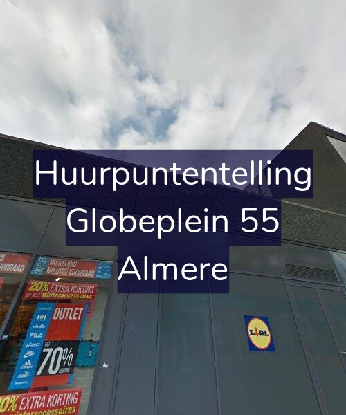 Foto gevel Huurpuntentelling voor Globeplein 55, Almere