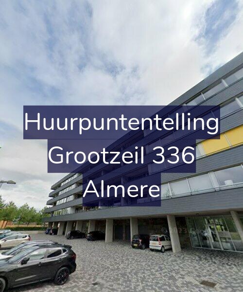 Foto gevel Huurpuntentelling voor Grootzeil 336, Almere
