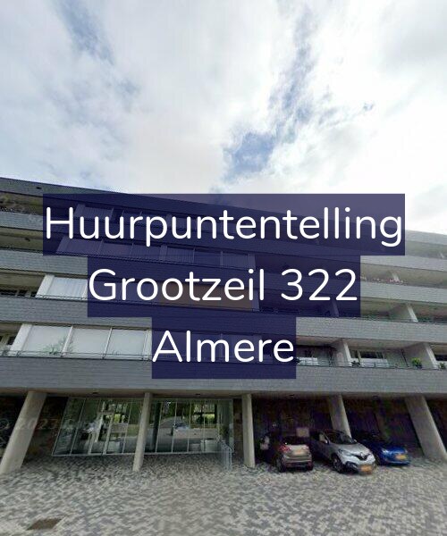 Foto gevel Huurpuntentelling voor Grootzeil 322, Almere