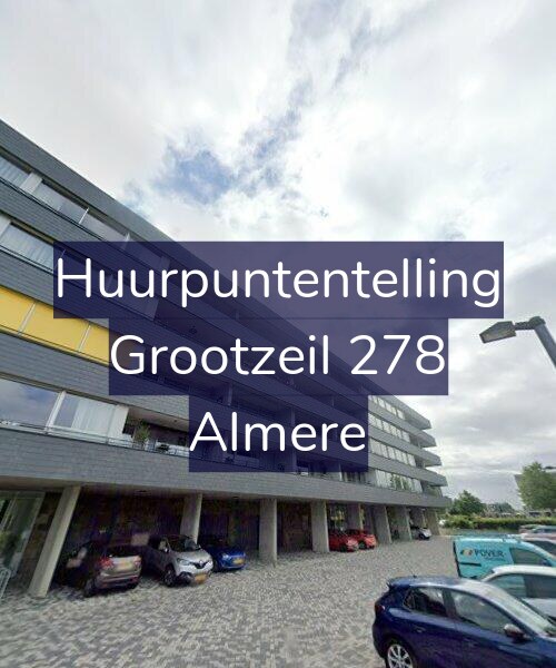 Foto gevel Huurpuntentelling voor Grootzeil 278, Almere