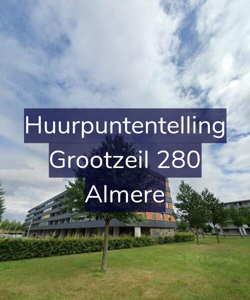 Foto gevel Huurpuntentelling voor Grootzeil 280, Almere