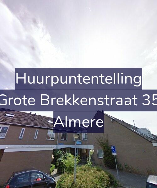 Foto gevel Huurpuntentelling voor Grote Brekkenstraat 35, Almere
