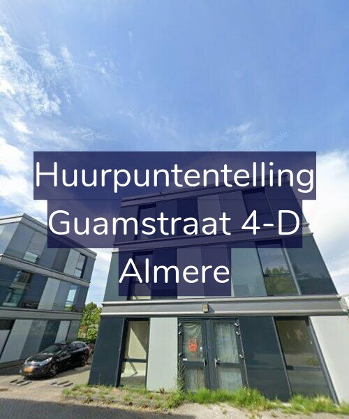 Foto gevel Huurpuntentelling voor Guamstraat 4-D, Almere