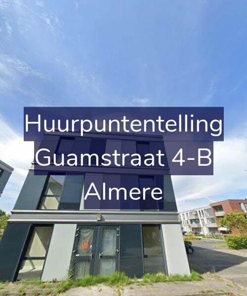 Foto gevel Huurpuntentelling voor Guamstraat 4-B, Almere