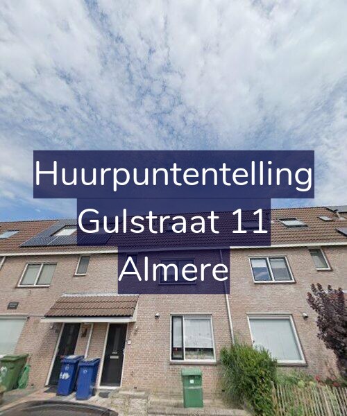 Foto gevel Huurpuntentelling voor Gulstraat 11, Almere