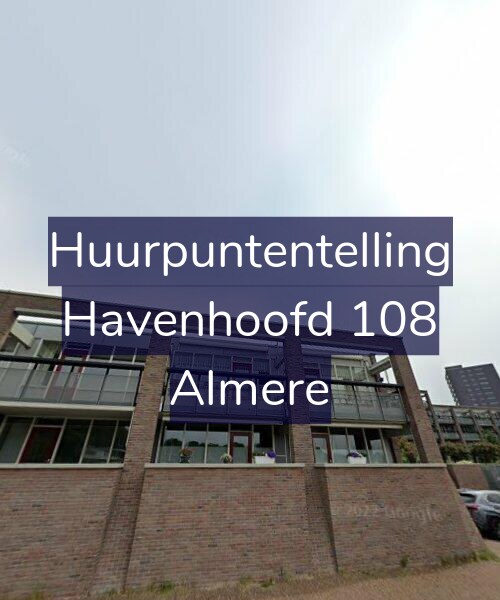 Foto gevel Huurpuntentelling voor Havenhoofd 108, Almere