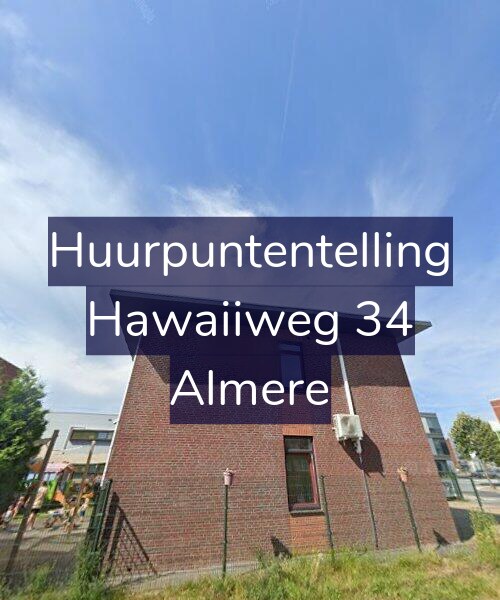 Foto gevel Huurpuntentelling voor Hawaiiweg 34, Almere