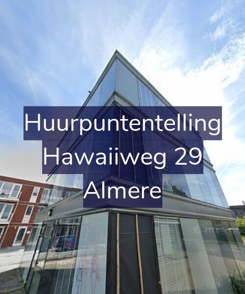 Foto gevel Huurpuntentelling voor Hawaiiweg 29, Almere