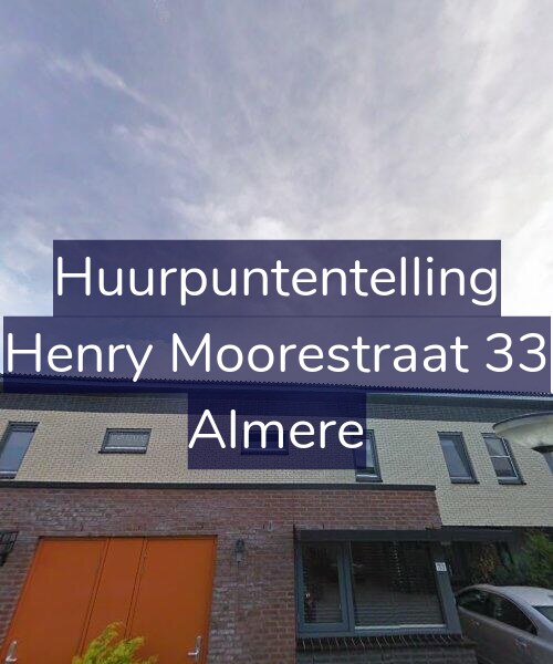 Foto gevel Huurpuntentelling voor Henry Moorestraat 33, Almere