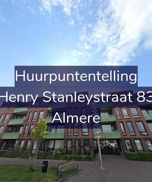 Foto gevel Huurpuntentelling voor Henry Stanleystraat 83, Almere