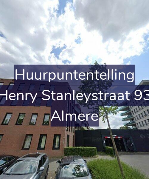 Foto gevel Huurpuntentelling voor Henry Stanleystraat 93, Almere