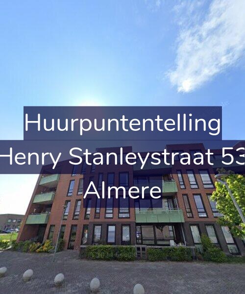 Foto gevel Huurpuntentelling voor Henry Stanleystraat 53, Almere